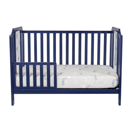 3 - in - 1 Convertible Solid Wood Navy Blue Crib - Serenova - Sleep Galleria