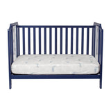 3-in-1 Convertible Solid Wood Navy Blue Crib - Sleep Galleria