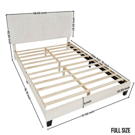 3-Piece Contemporary Plush Upholstered Platform Bed Set - Sleep Galleria