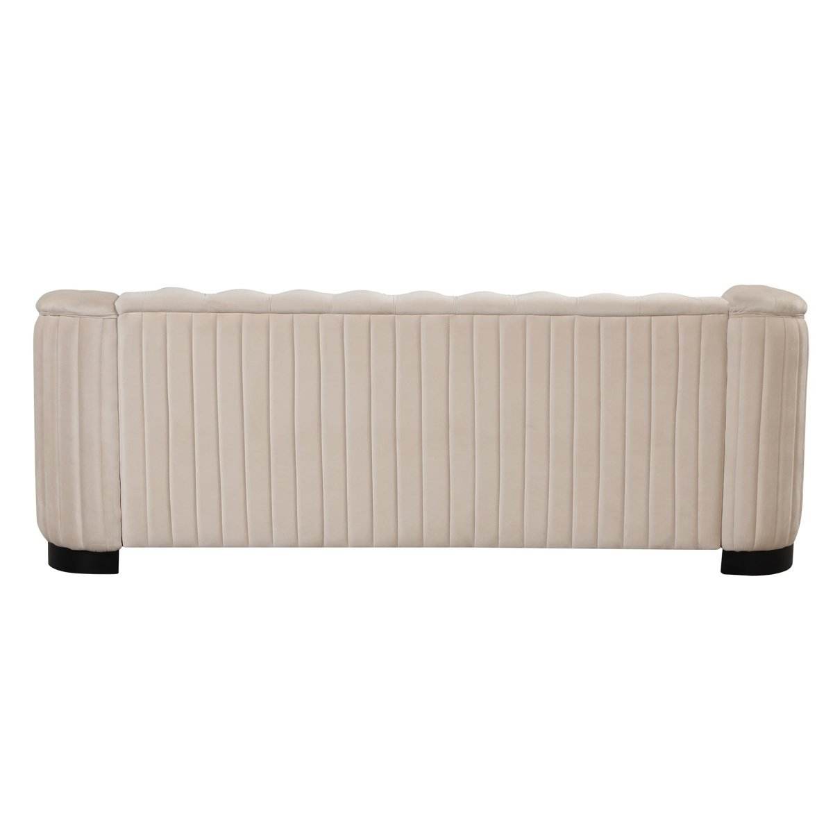 3-Piece Velvet Sofa Set With Rubber Wood Legs - Sleep Galleria