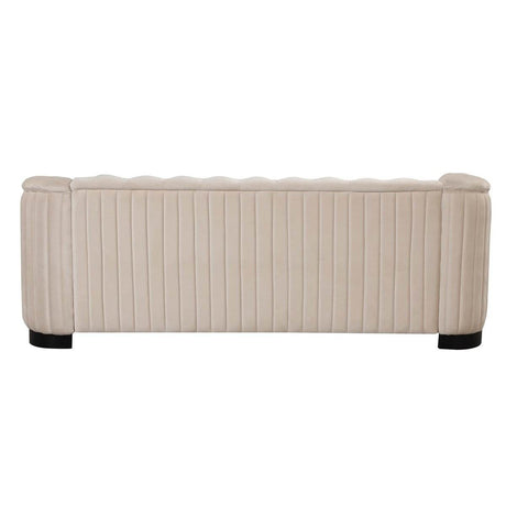 3 - Piece Velvet Sofa Set With Rubber Wood Legs - Serenova - Sleep Galleria