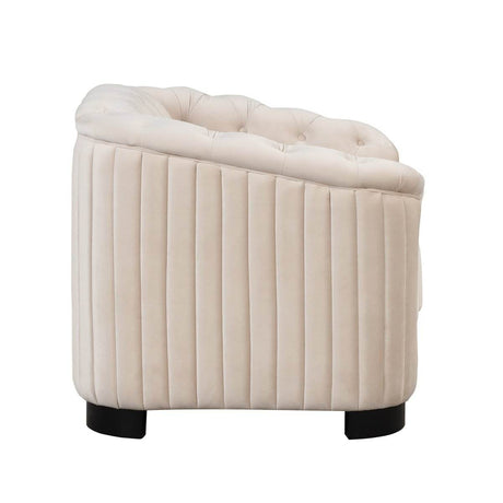 3 - Piece Velvet Sofa Set With Rubber Wood Legs - Serenova - Sleep Galleria