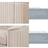3-Piece Velvet Sofa Set With Rubber Wood Legs - Sleep Galleria