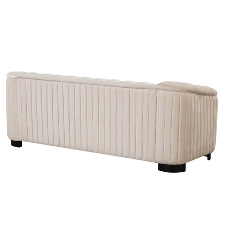 3 - Piece Velvet Sofa Set With Rubber Wood Legs - Serenova - Sleep Galleria
