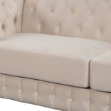 3-Piece Velvet Sofa Set With Rubber Wood Legs - Sleep Galleria