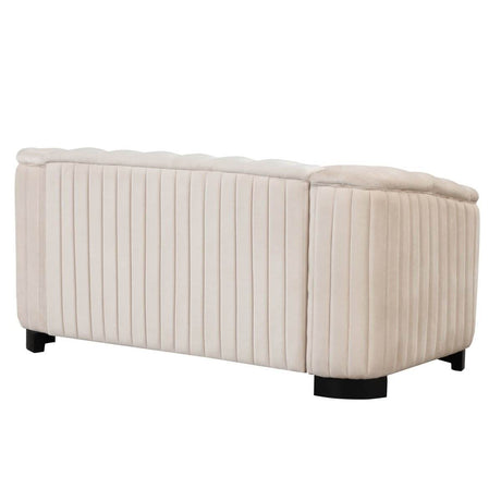 3 - Piece Velvet Sofa Set With Rubber Wood Legs - Serenova - Sleep Galleria