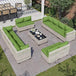 8-Piece Navy Blue PE Wicker Rattan Outdoor Furniture Set - Sleep Galleria