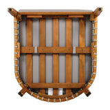 Acacia Wood Outdoor Club Chair With Handwoven Rope Accents - Sleep Galleria