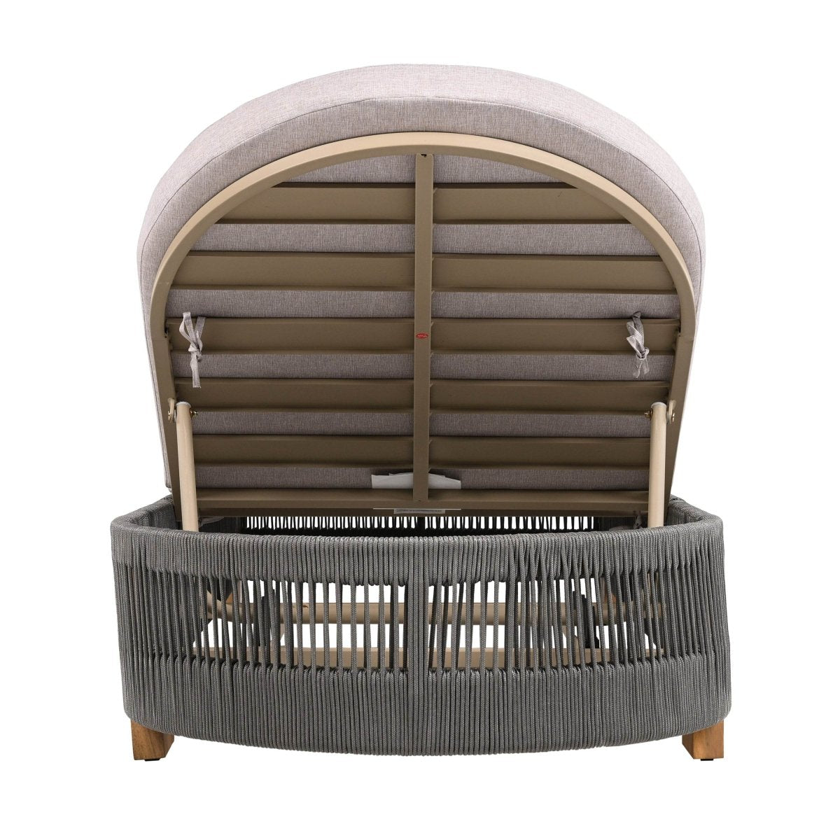 Adjustable Acacia Wood Outdoor Chaise Lounge Chair With Cushion - Sleep Galleria