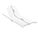 Adjustable Acacia Wood Outdoor Chaise Lounge Chair With Cushion - Sleep Galleria