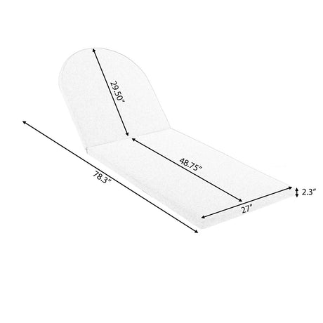 Adjustable Acacia Wood Outdoor Chaise Lounge Chair With Cushion - Serenova - Sleep Galleria