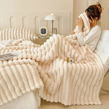 All-Season Soft Polyester Knit Flannel Blanket - Sleep Galleria