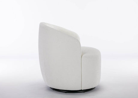 Chenille Fabric Upholstered Swivel Accent Armchair - Sleep Galleria