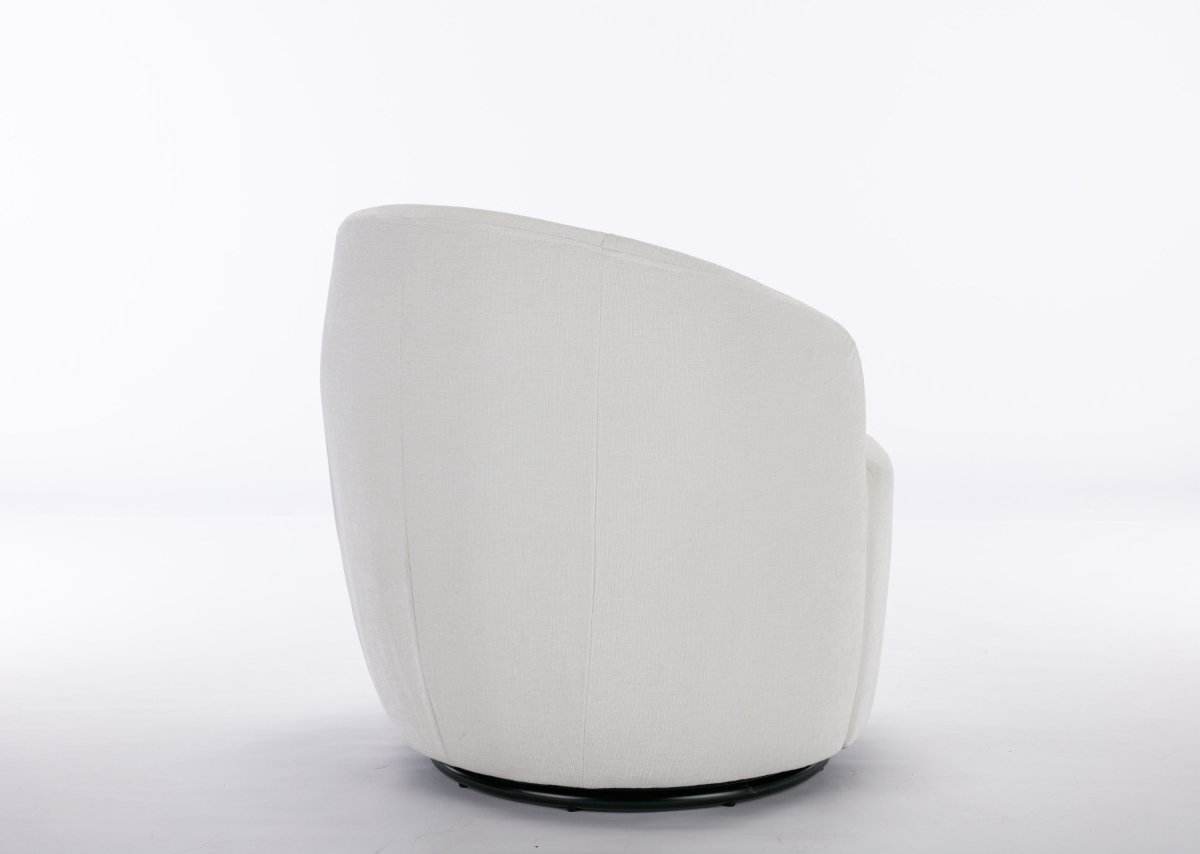 Chenille Fabric Upholstered Swivel Accent Armchair - Sleep Galleria