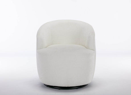 Chenille Fabric Upholstered Swivel Accent Armchair - Sleep Galleria