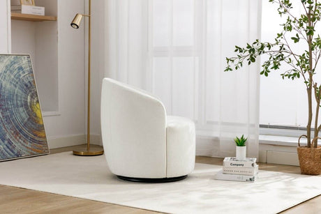 Chenille Fabric Upholstered Swivel Accent Armchair - Sleep Galleria