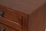 Cherry Finish Particle Board Dresser With Full Extension Drawers - Sleep Galleria