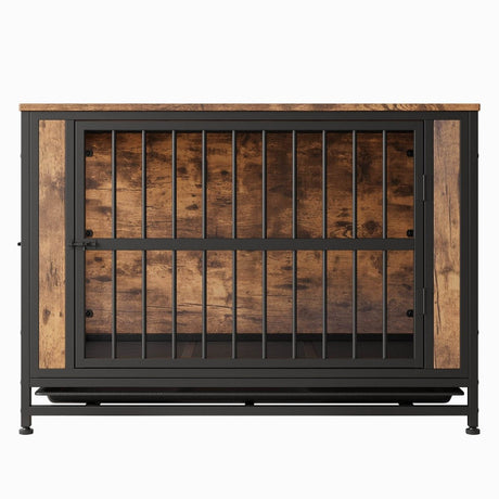 Chew-Resistant MDF Metal Dog Crate Furniture - Sleep Galleria