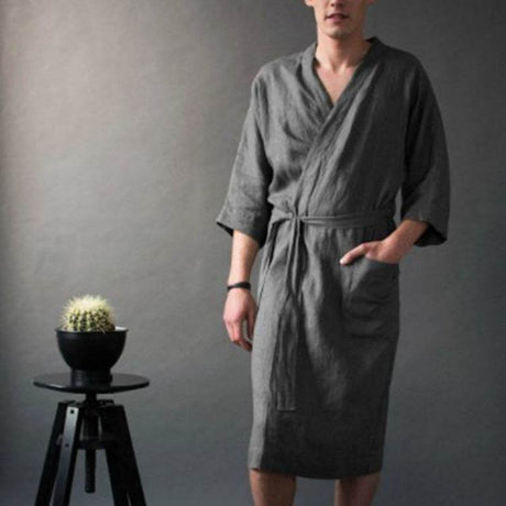 Comfortable Hemp Linen Pajama Shirt Sleepwear - Sleep Galleria