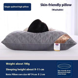 Comfortable Polyester Fiber Quilted Pillow Single Piece - Serenova - Sleep Galleria