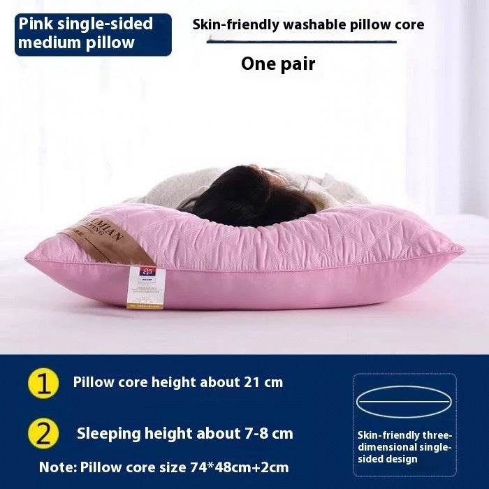 Comfortable Polyester Fiber Quilted Pillow Single Piece - Serenova - Sleep Galleria