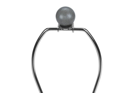 Concrete Grey Table Lamp With Beige Linen Shade - Sleep Galleria