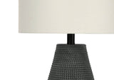 Contemporary 24-Inch Black Resin Table Lamp - Sleep Galleria