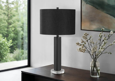 Contemporary Black Metal Acrylic Table Lamp - Sleep Galleria