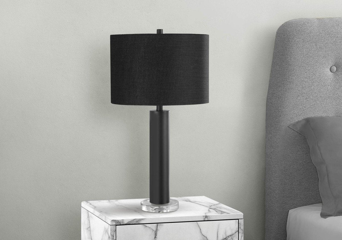 Contemporary Black Metal Acrylic Table Lamp - Sleep Galleria