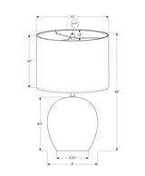 Contemporary Grey Concrete Base Table Lamp - Sleep Galleria