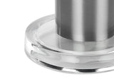 Contemporary Nickel Metal Acrylic Base Table Lamp - Serenova - Sleep Galleria