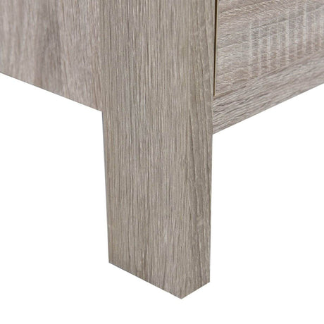 Contemporary Oak Six Drawer Particle Board Dresser - Sleep Galleria
