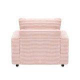 Corduroy Spring Upholstered Armchair And Ottoman Set - Sleep Galleria