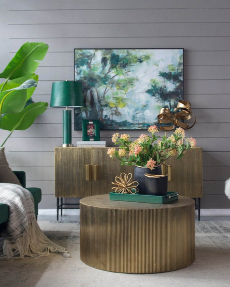 Crocodile Textured Faux Leather Table Lamp - Serenova - Sleep Galleria