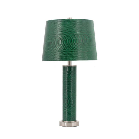 Crocodile Textured Faux Leather Table Lamp - Serenova - Sleep Galleria