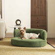Curved Fleeced Teddy Upholstered Pet Sofa Bed - Sleep Galleria