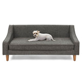 Durable Elevated Modern Linen Foam Dog Sofa Bed - Sleep Galleria