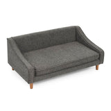 Durable Elevated Modern Linen Foam Dog Sofa Bed - Sleep Galleria