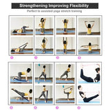 Elastic Yoga Resistance Stretching Belt With Loops - Sleep Galleria