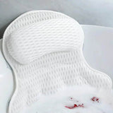 Extra Soft 4D Mesh Bath Pillow With Suction Cups - Sleep Galleria
