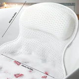 Extra Soft 4D Mesh Bath Pillow With Suction Cups - Sleep Galleria