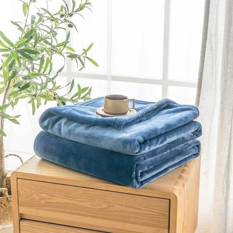 Extra Soft Thickened Nap Flannel Air Conditioning Blanket - Sleep Galleria