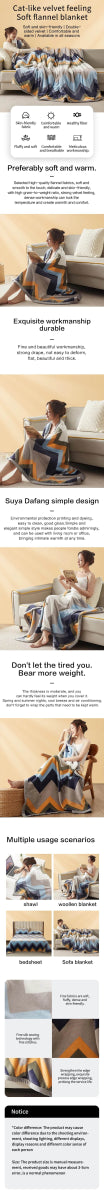 Extra Soft Thickened Nap Flannel Air Conditioning Blanket - Sleep Galleria