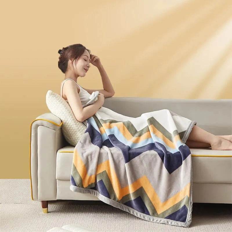 Extra Soft Thickened Nap Flannel Air Conditioning Blanket - Sleep Galleria