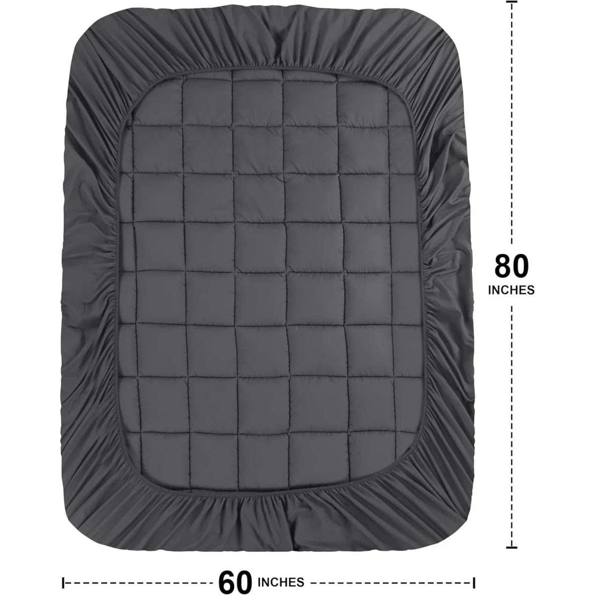 Extra Thick Quilted Breathable Mattress Pad - Serenova - Sleep Galleria