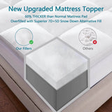 Extra Thick Quilted Breathable Mattress Pad - Serenova - Sleep Galleria
