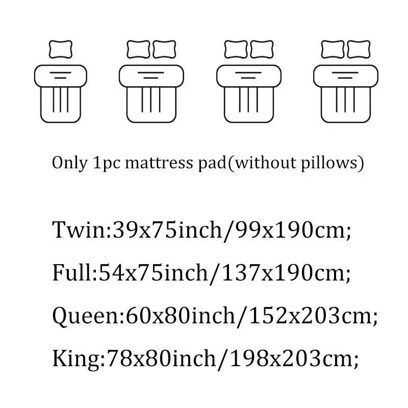 Extra Thick Quilted Breathable Mattress Pad - Serenova - Sleep Galleria