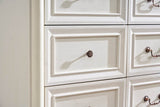 Farmhouse Style 6-Drawer Walnut MDF Dresser Chest - Sleep Galleria