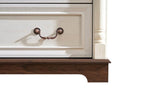 Farmhouse Style 6-Drawer Walnut MDF Dresser Chest - Sleep Galleria