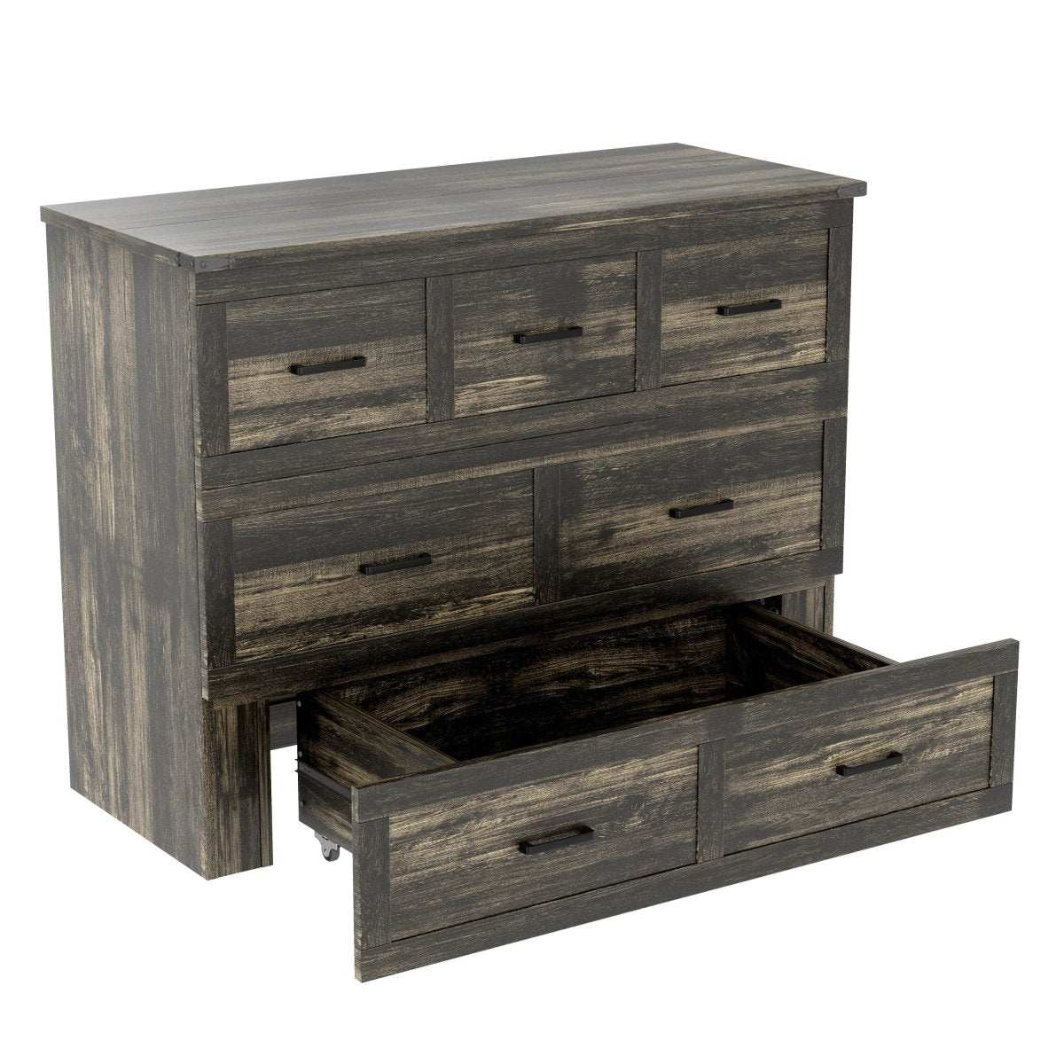 Full Size Murphy Bed Cabinet With Charging Station - Sleep Galleria